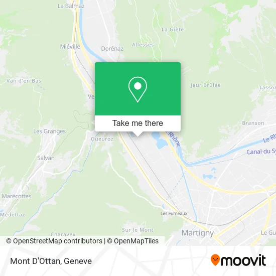 Mont D'Ottan map
