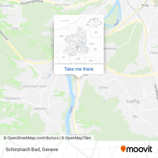 Schinznach Bad map