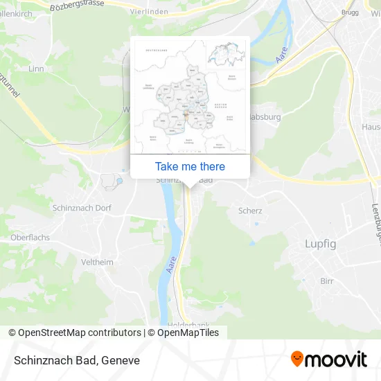 Schinznach Bad map