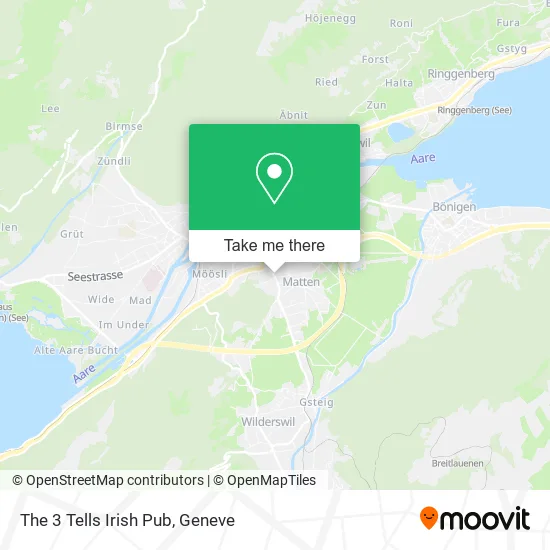 The 3 Tells Irish Pub map