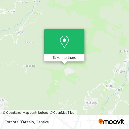 Forcora D'Arasio map