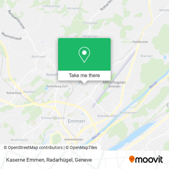 Kaserne Emmen, Radarhügel map
