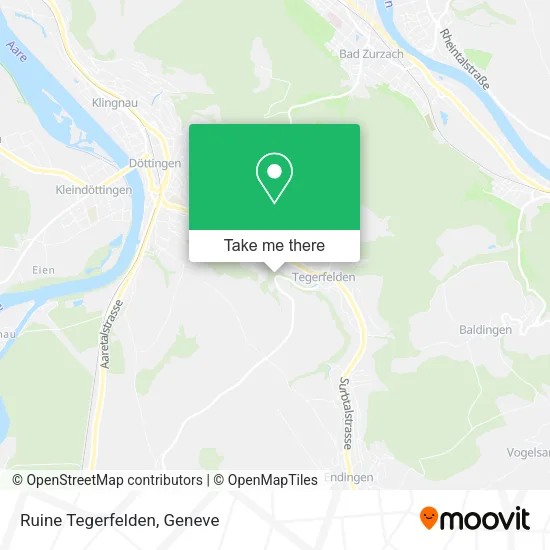 Ruine Tegerfelden map