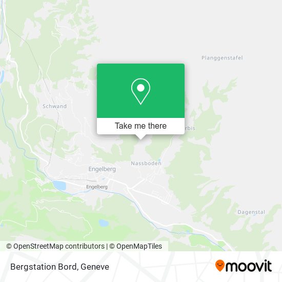 Bergstation Bord map