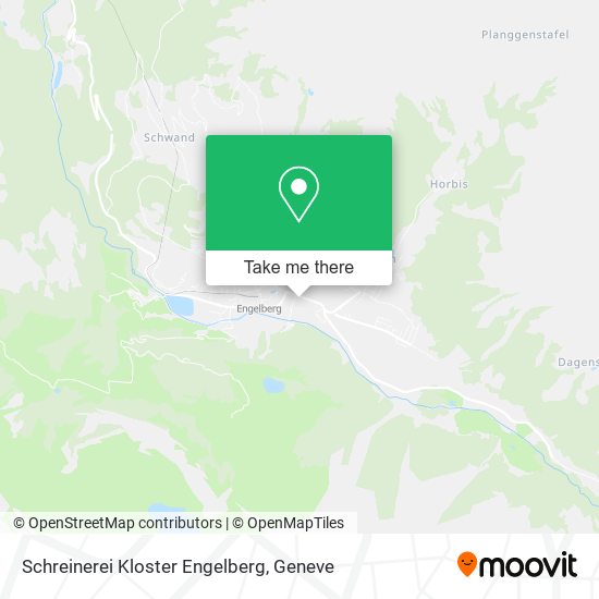 Schreinerei Kloster Engelberg map