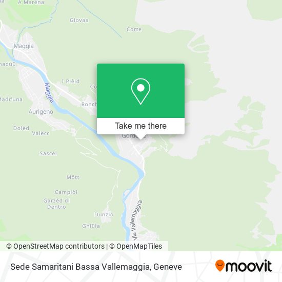 Sede Samaritani Bassa Vallemaggia Karte