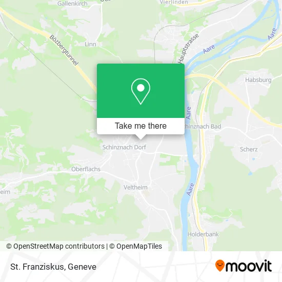 St. Franziskus map