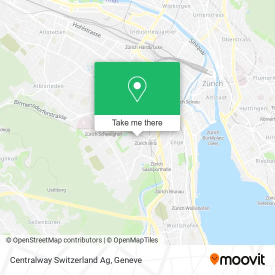 Centralway Switzerland Ag map