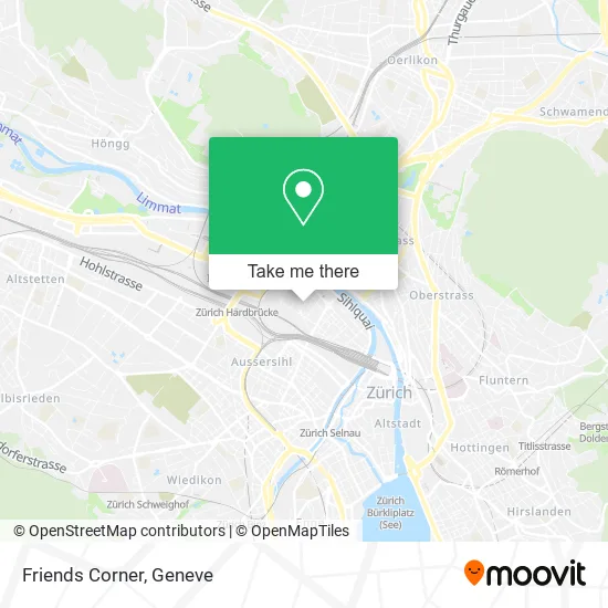 Friends Corner map