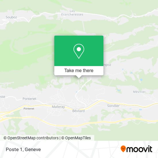 Poste 1 map