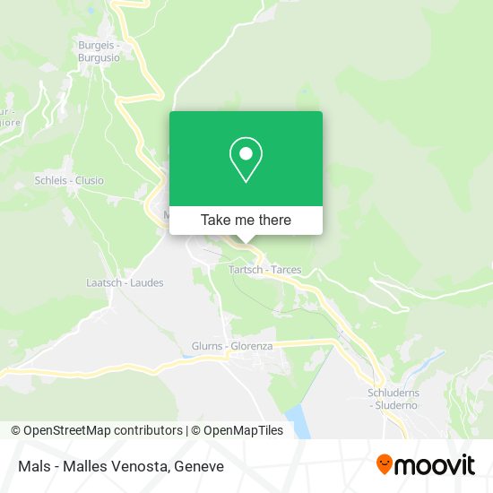 Mals - Malles Venosta map