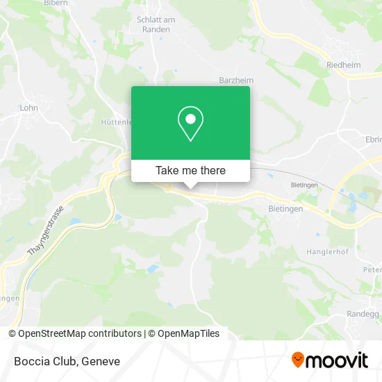 Boccia Club map