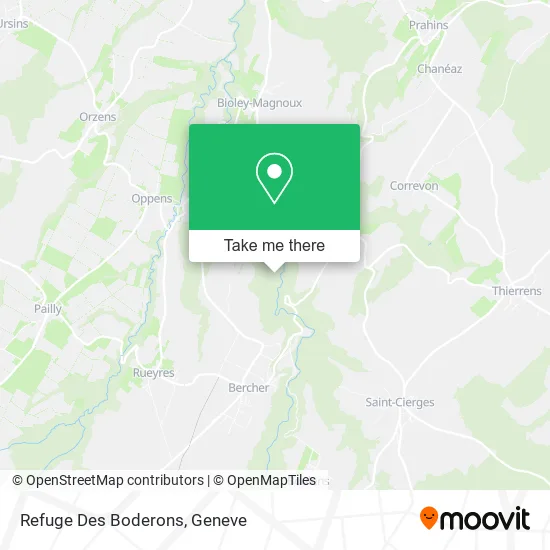Refuge Des Boderons map