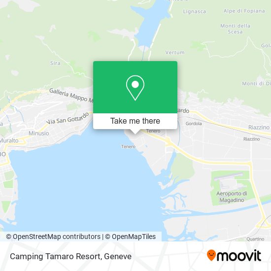 Camping Tamaro Resort map