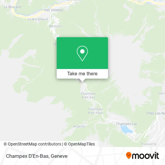 Champex D'En-Bas map