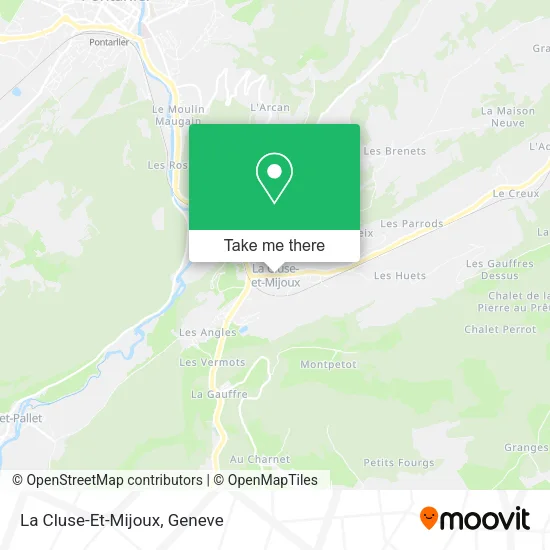 La Cluse-Et-Mijoux map