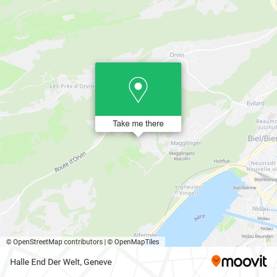Halle End Der Welt map