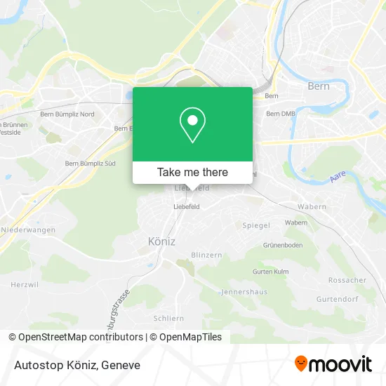 Autostop Köniz map
