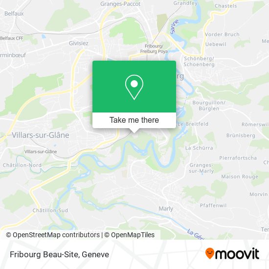 Fribourg Beau-Site map