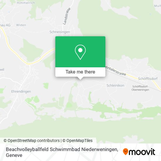 Beachvolleyballfeld Schwimmbad Niederweningen map
