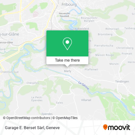 Garage E. Berset Sàrl map