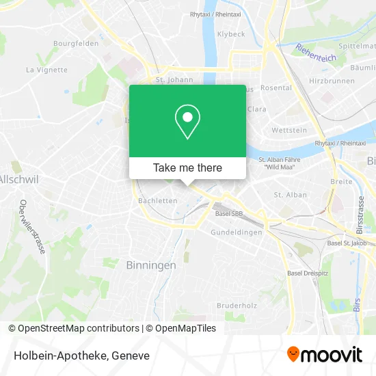 Holbein-Apotheke map