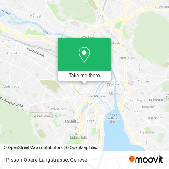 Pissoir Obere Langstrasse plan