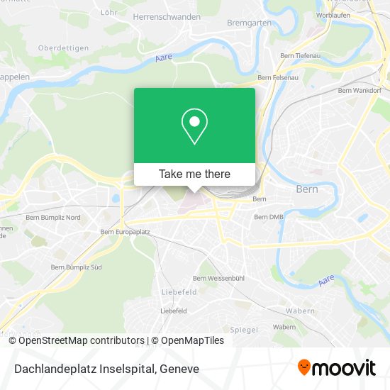 Dachlandeplatz Inselspital map