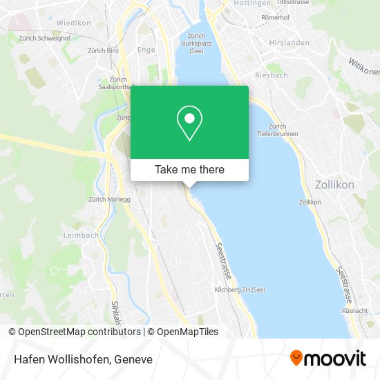 Hafen Wollishofen map