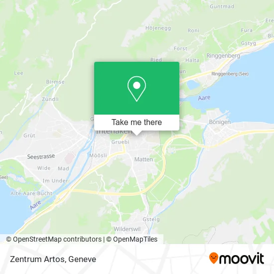 Zentrum Artos map