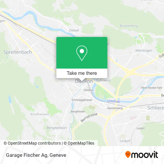 Garage Fischer Ag map