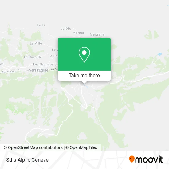 Sdis Alpin map