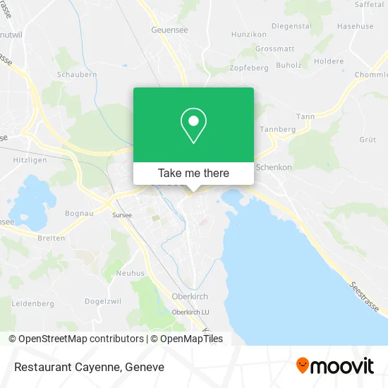 Restaurant Cayenne map
