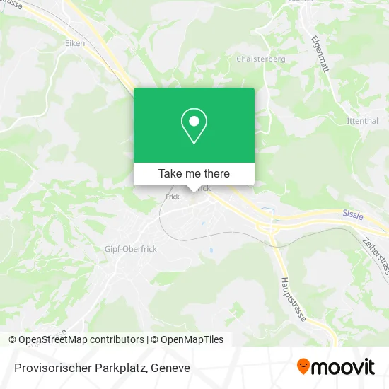 Provisorischer Parkplatz map