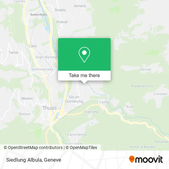 Siedlung Albula map