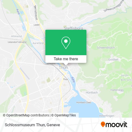 Schlossmuseum Thun map