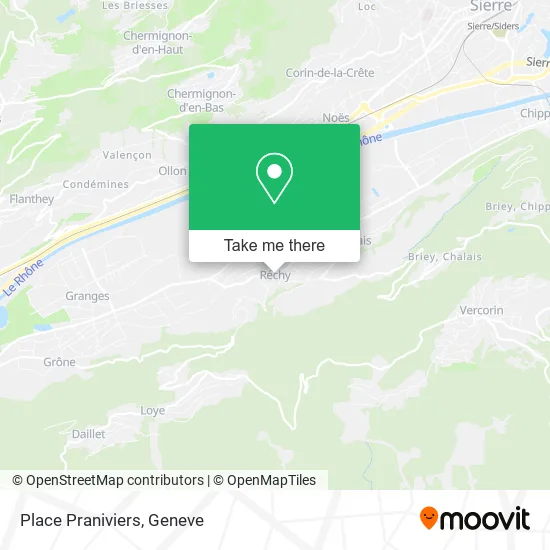 Place Praniviers map