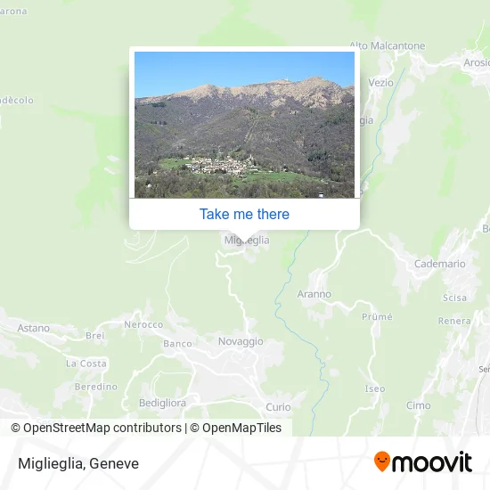 Miglieglia map