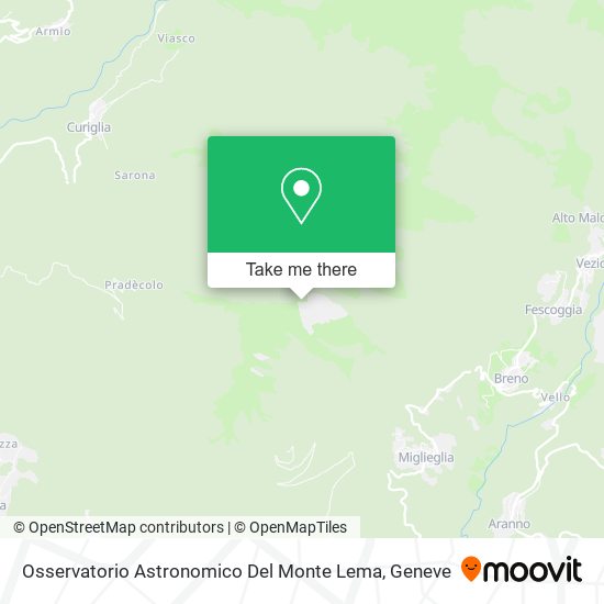 Osservatorio Astronomico Del Monte Lema map