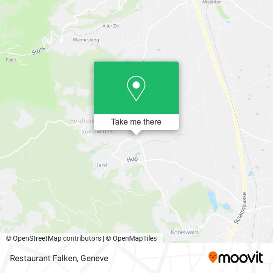 Restaurant Falken plan