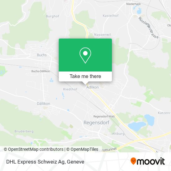 DHL Express Schweiz Ag map