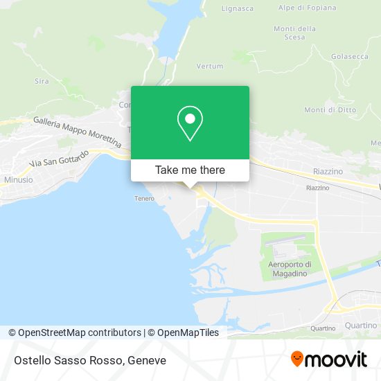 Ostello Sasso Rosso map