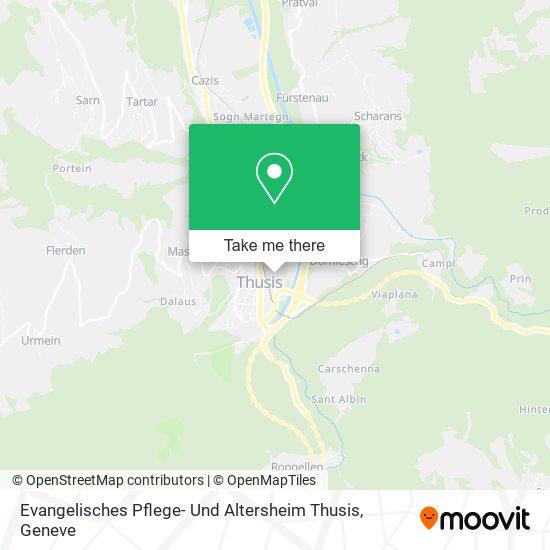 Evangelisches Pflege- Und Altersheim Thusis map