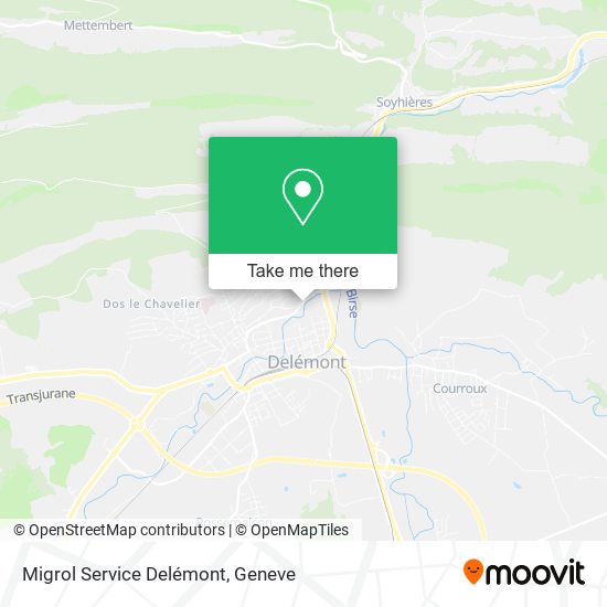 Migrol Service Delémont map