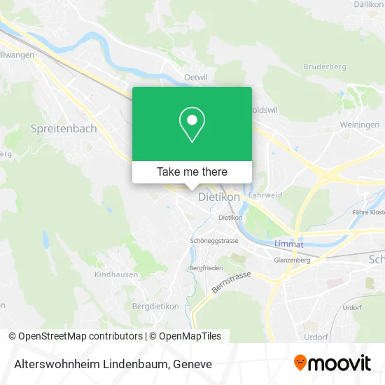 Alterswohnheim Lindenbaum plan