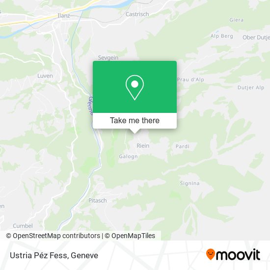 Ustria Péz Fess map