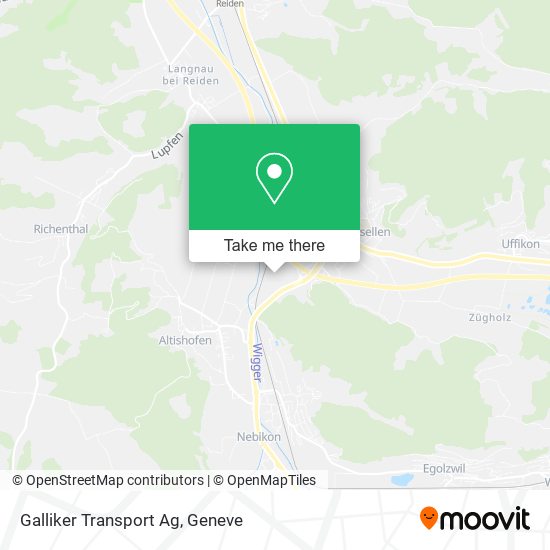 Galliker Transport Ag map