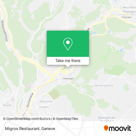 Migros Restaurant map