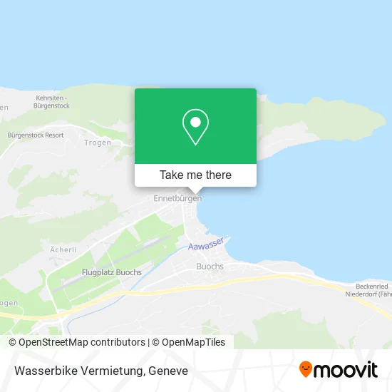 Wasserbike Vermietung map