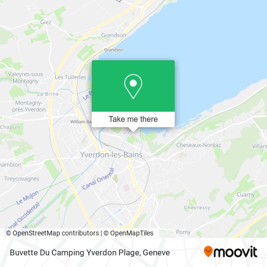 Buvette Du Camping Yverdon Plage map